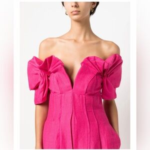 Cult Gaia Pink Off the Shoulder Dress size 2